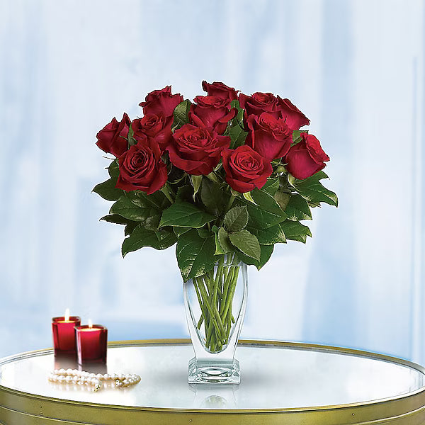 Teleflora's Rose Classique - Dozen Red Roses